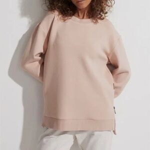 Varley Charter Sweatshirt Pullover Rodu Taupe Oversized Crewneck Lounge Top XS